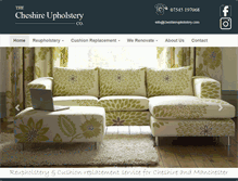 Tablet Screenshot of cheshireupholstery.com